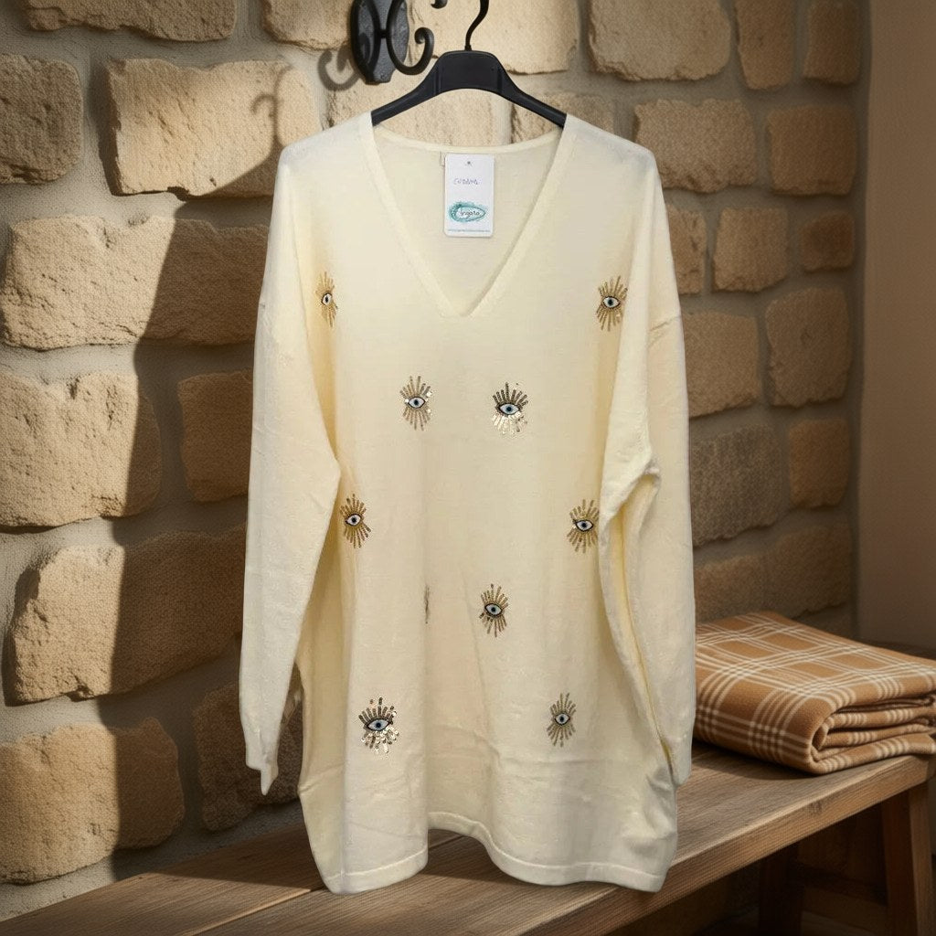 Jersey cobaya colgada en un ambiente para mujer Angara Moda