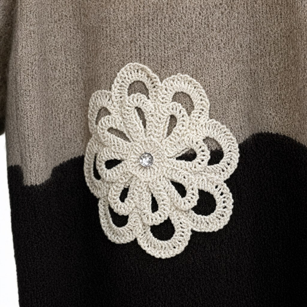 Detalle del tejido de Vestido coipo para mujer Angara Moda