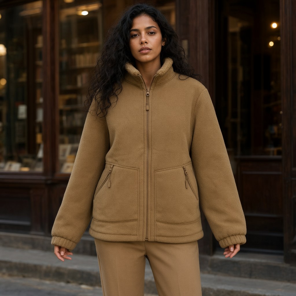 Chaqueta liron con una modelo para mujer Angara Moda