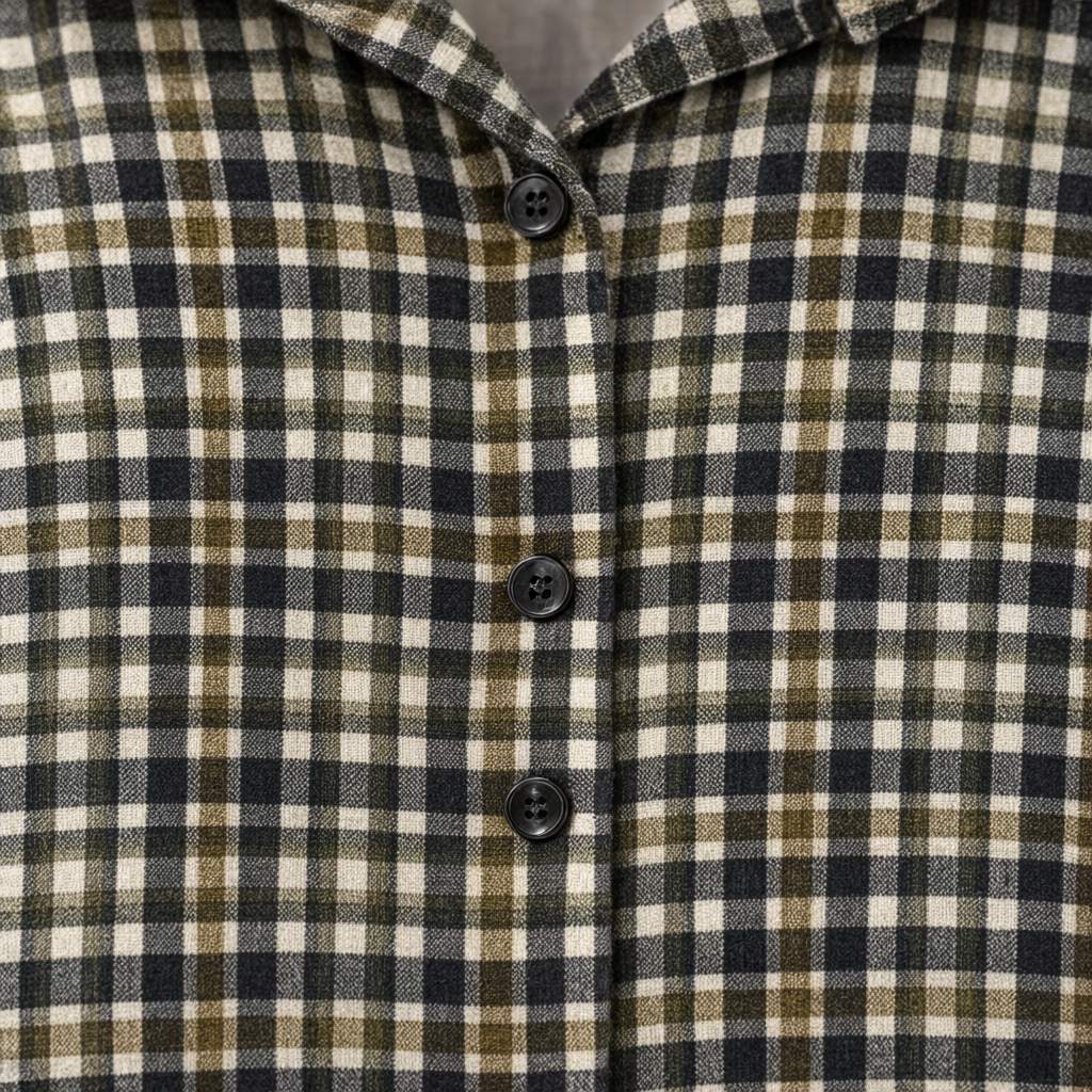 Detalle del tejido de Camisa Málaga para mujer Angara Moda