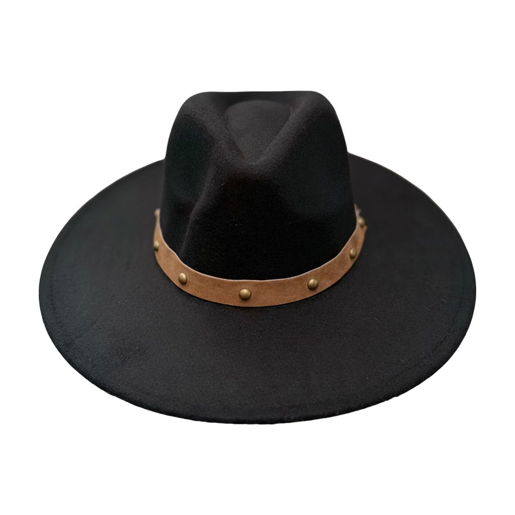 Sombrero Grillo en color Negro sobre fondo blanco para mujer Angara Moda