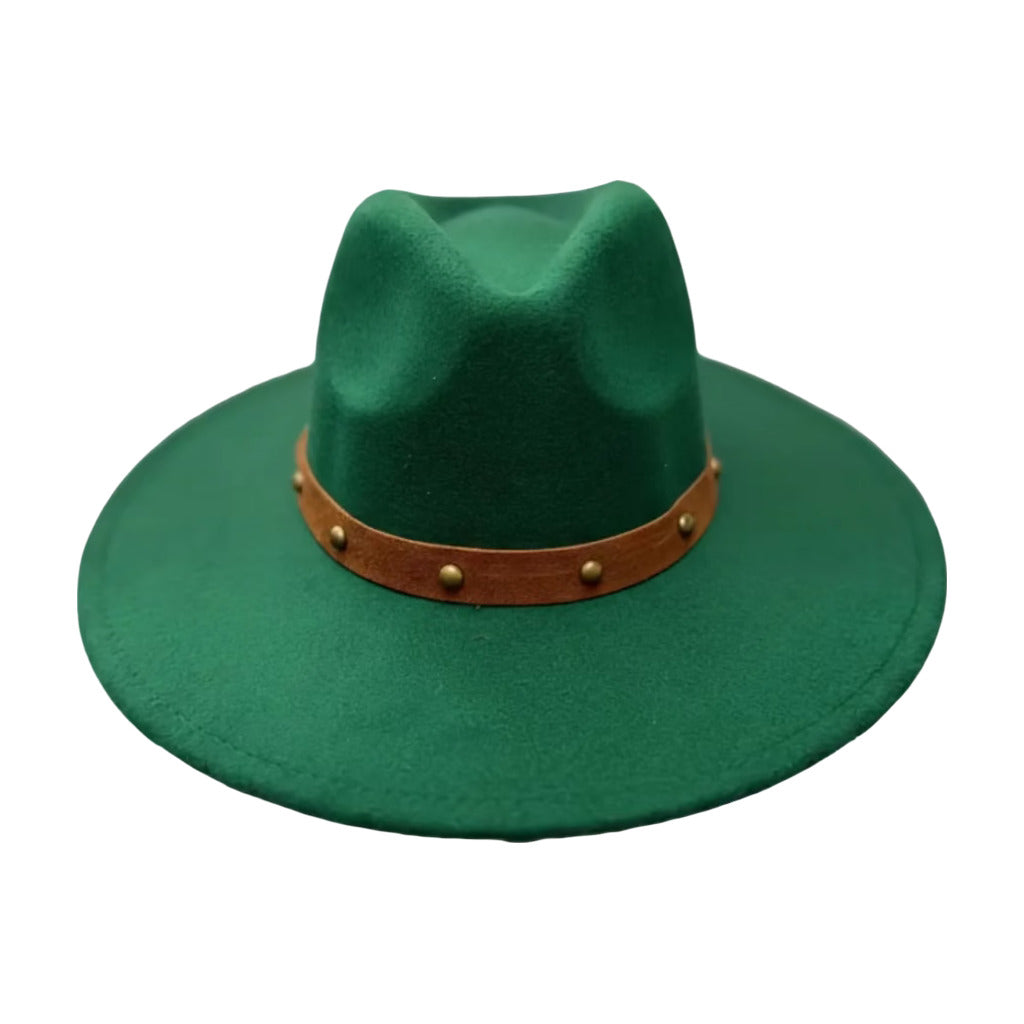 Sombrero Grillo en color Verde sobre fondo blanco para mujer Angara Moda