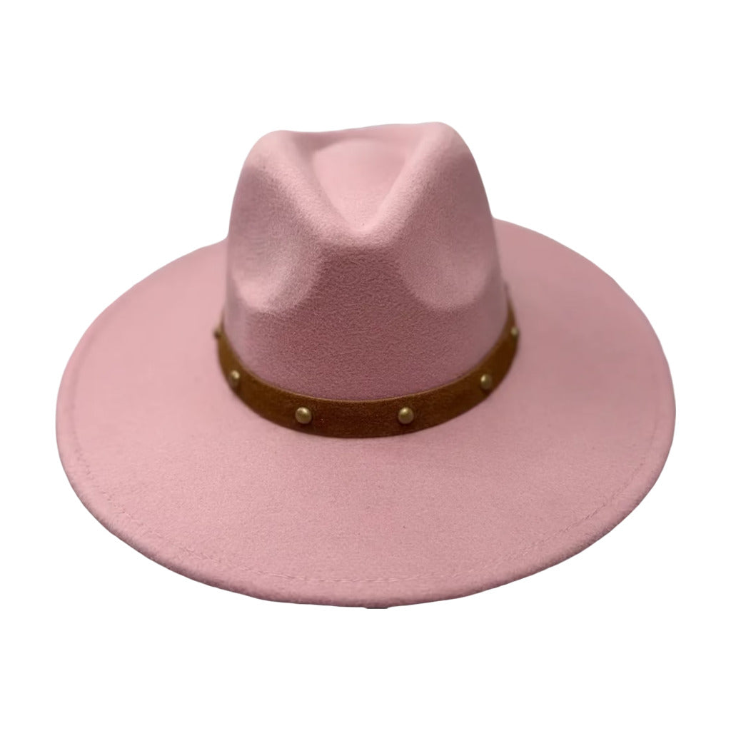 Sombrero Grillo en color Rosa sobre fondo blanco para mujer Angara Moda