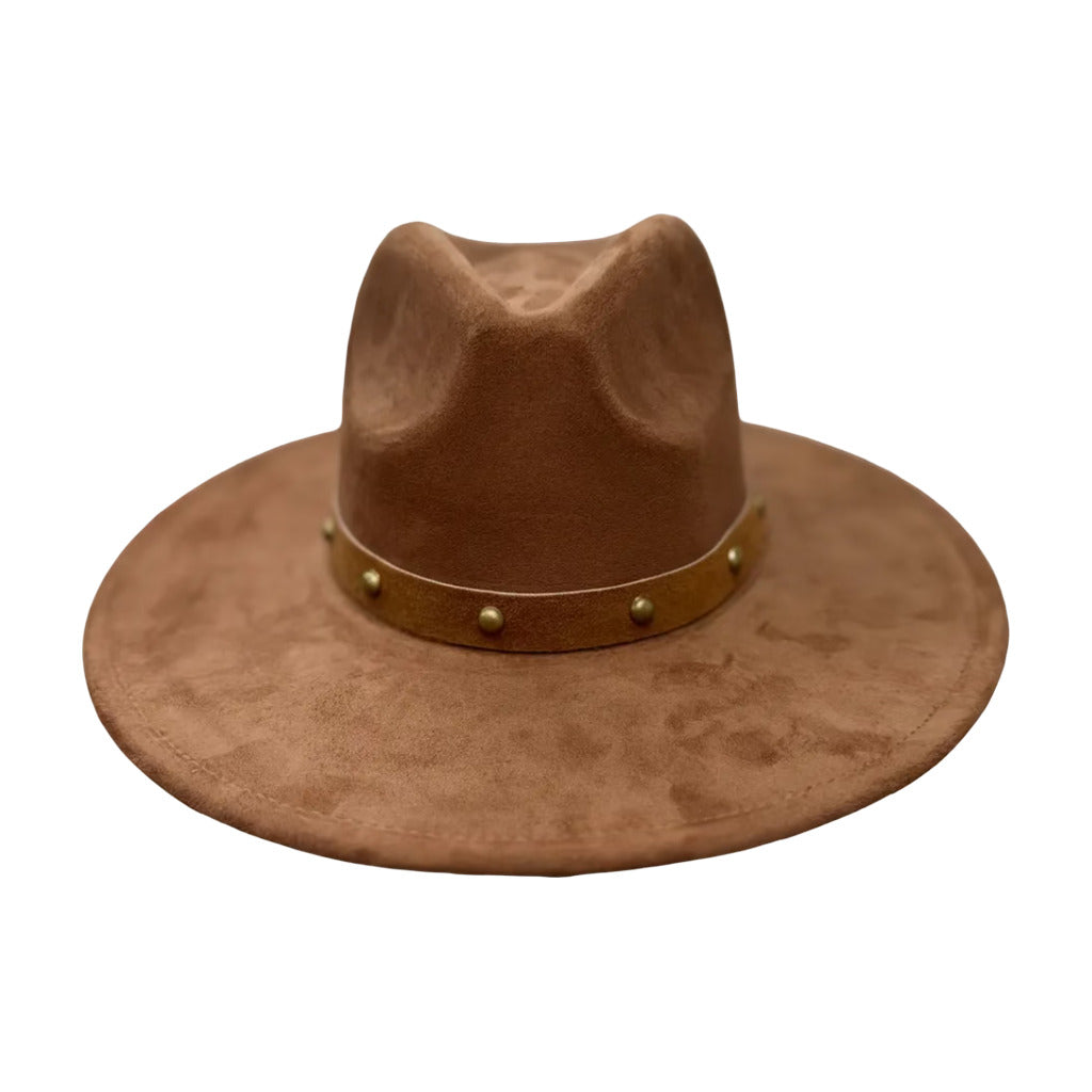 Sombrero Grillo en color Marrón sobre fondo blanco para mujer Angara Moda
