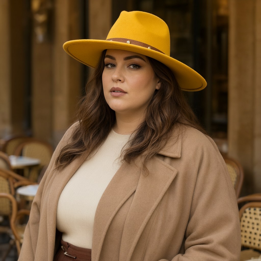 Sombrero Grillo con una modelo para mujer Angara Moda