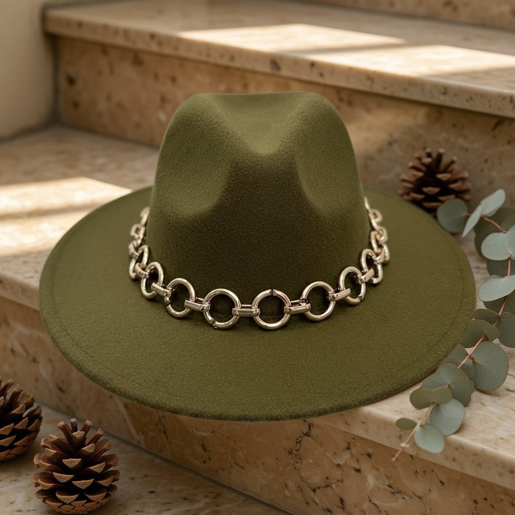 Sombrero fasmido sobre una superficie para mujer Angara Moda