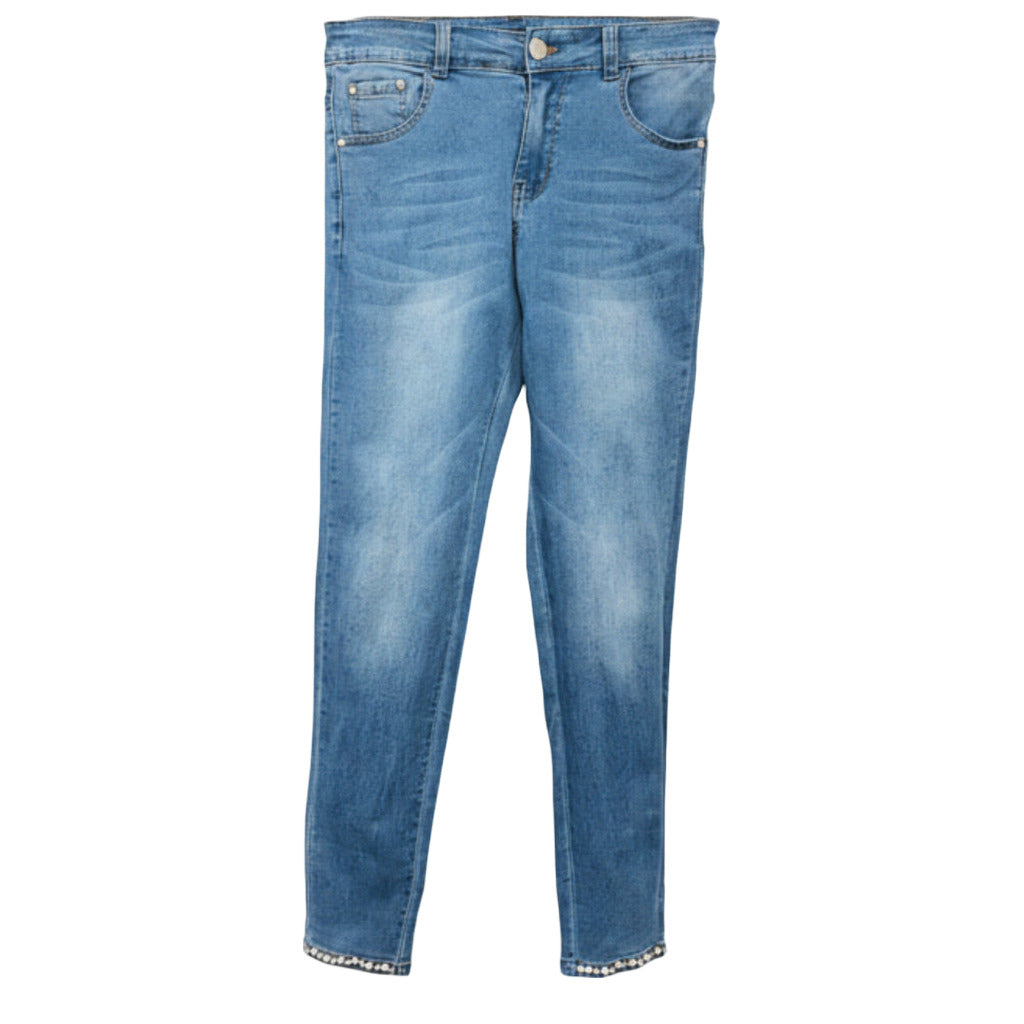Pantalón Vaquero Hekla en color único sobre fondo blanco para mujer Angara Moda