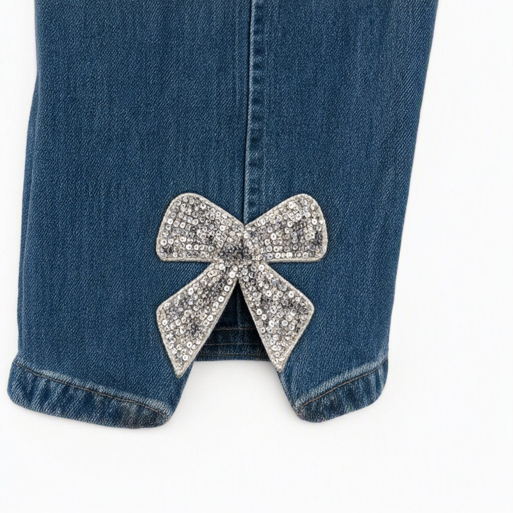 Detalle del tejido de Pantalón Vaquero Hekla para mujer Angara Moda
