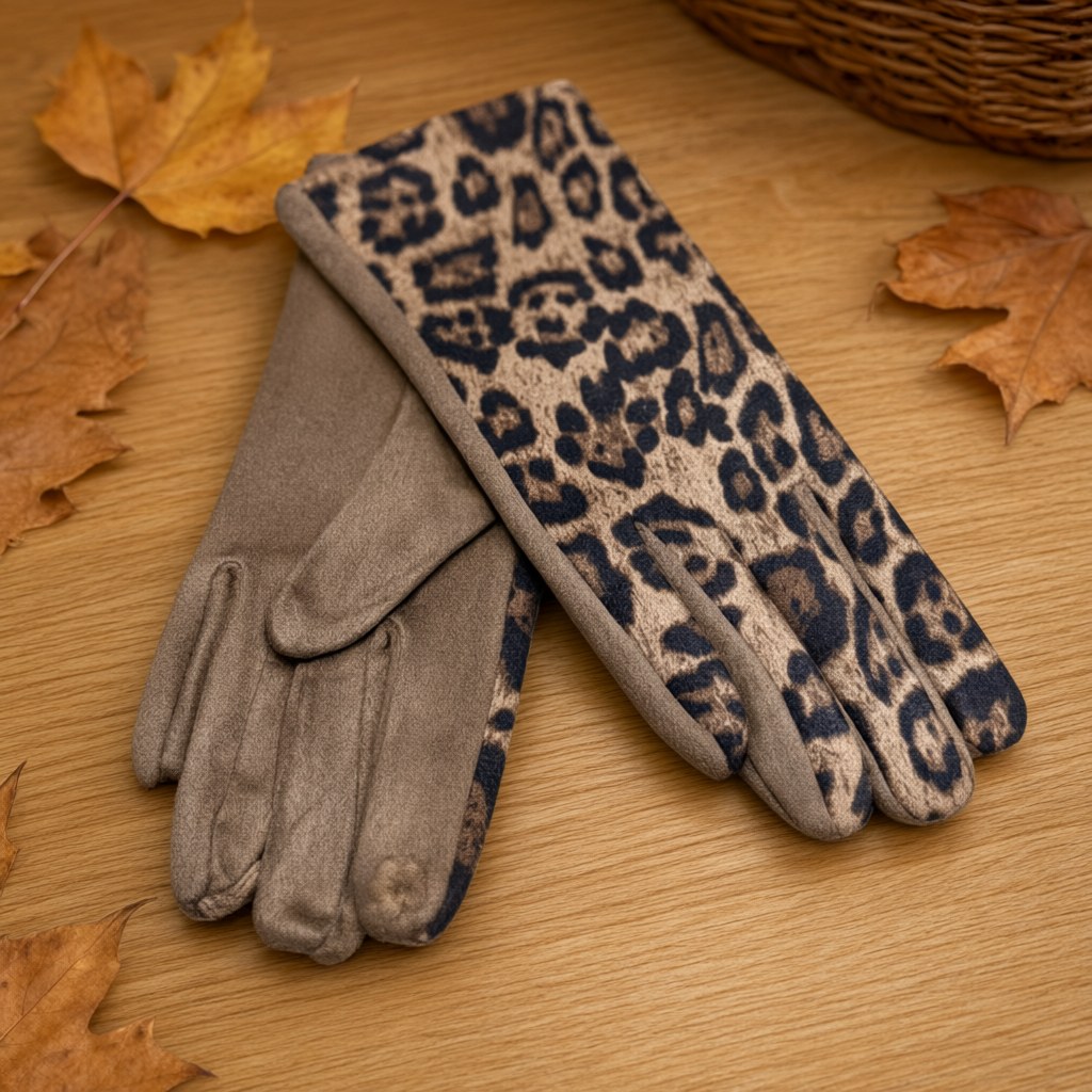 Guantes po sobre una superficie para mujer Angara Moda