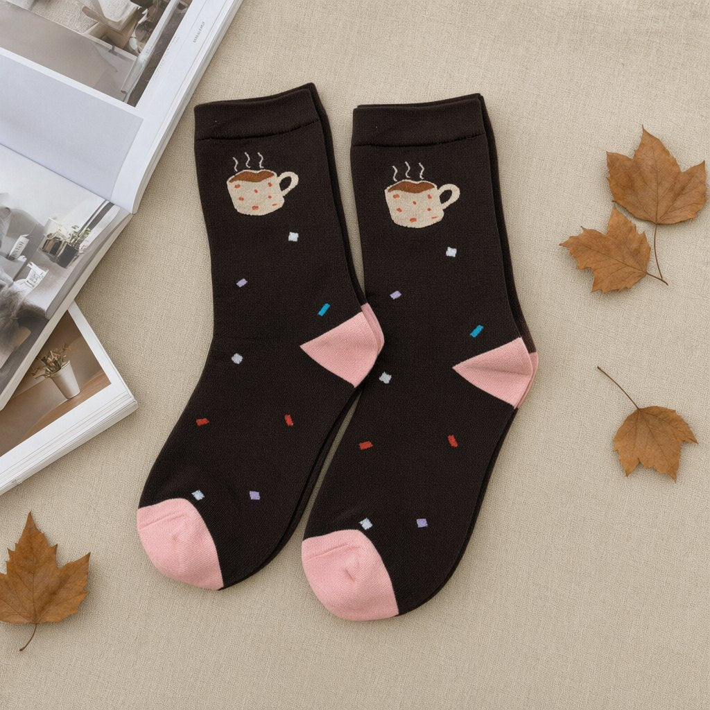 Calcetines amapola desde arriba para mujer Angara Moda