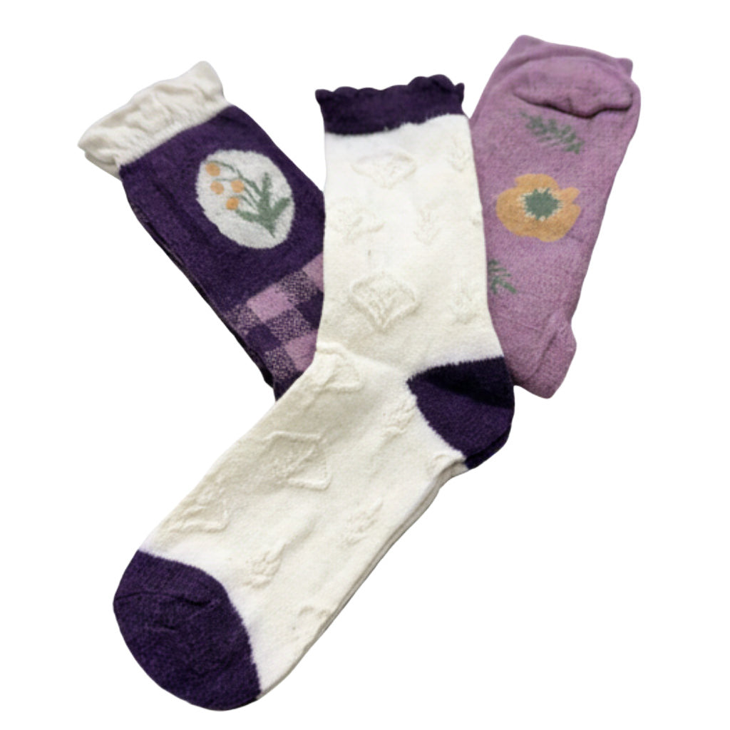 Calcetines rosa sobre fondo blanco para mujer Angara Moda