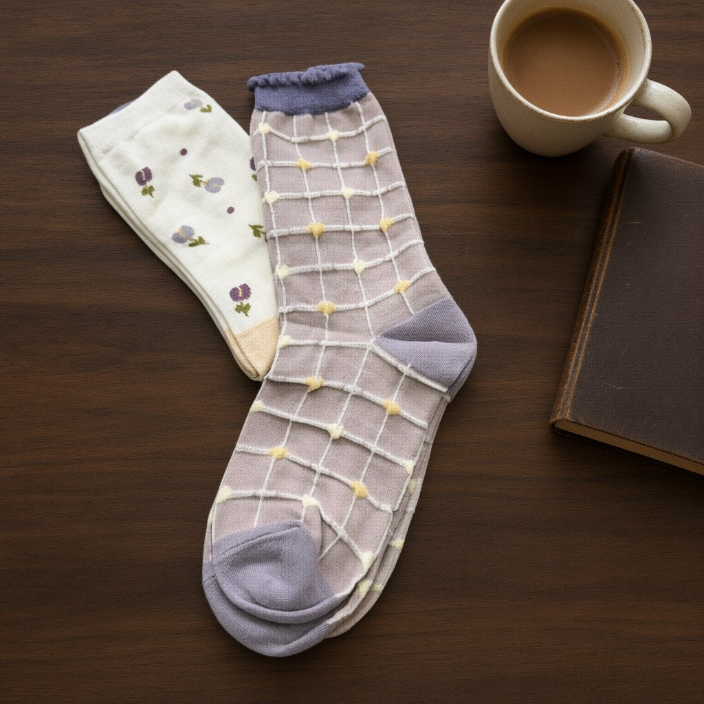 Calcetines clavel desde arriba para mujer Angara Moda