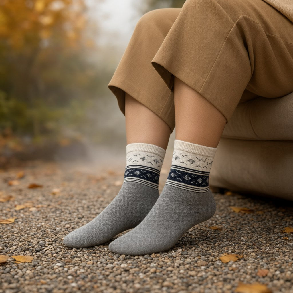 Calcetines dalia con una modelo para mujer Angara Moda