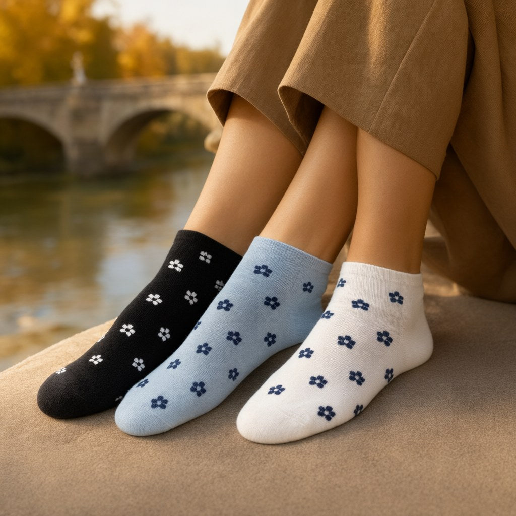 Calcetines jazmin con una modelo para mujer Angara Moda