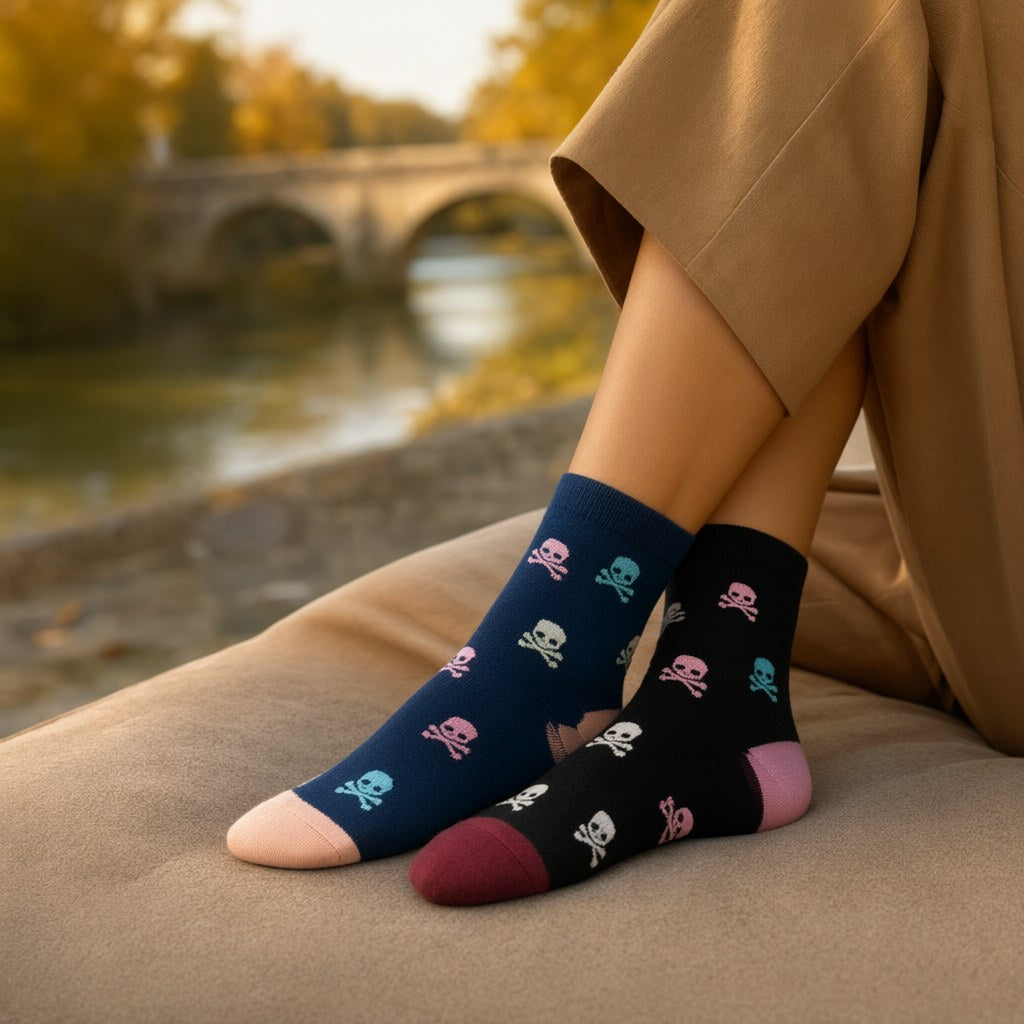 Calcetines iris con una modelo para mujer Angara Moda