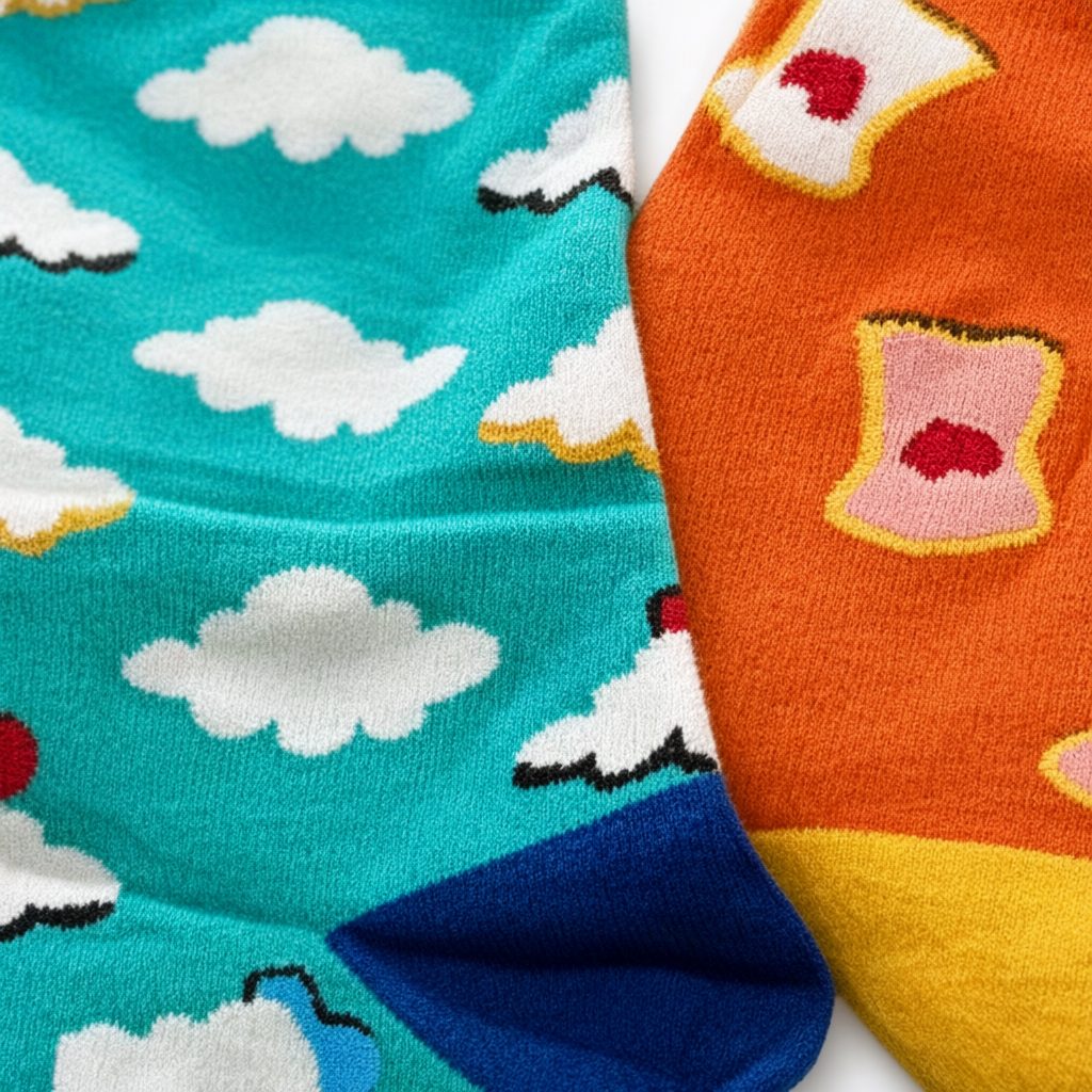 Detalle de Calcetines lila para mujer Angara Moda