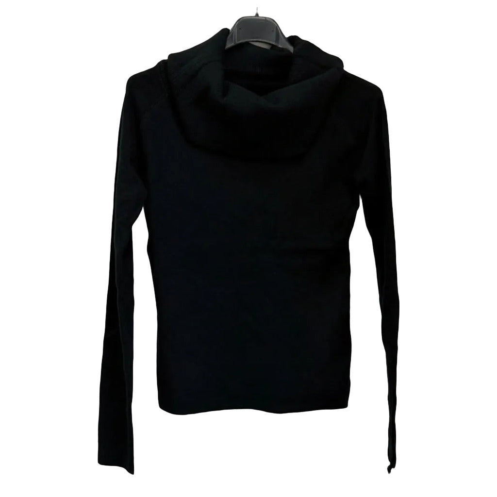 Jersey cana en color Negro sobre fondo blanco para mujer Angara Moda