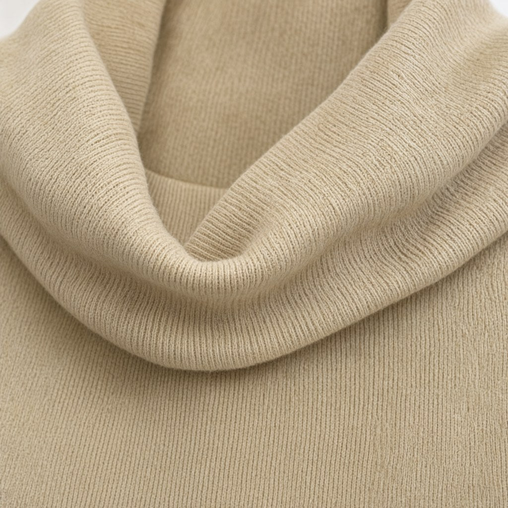 Detalle del tejido de Jersey cana para mujer Angara Moda