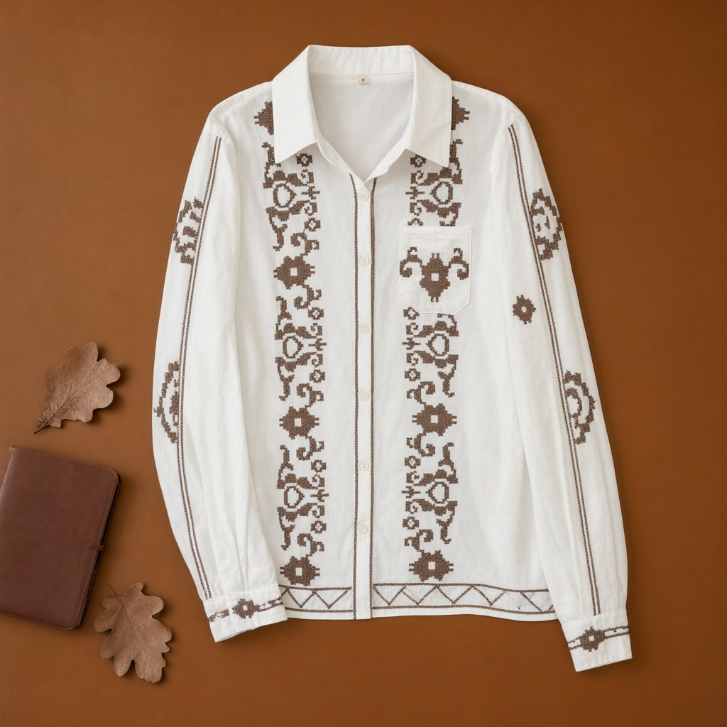 Camisa guzmania desde arriba para mujer Angara Moda