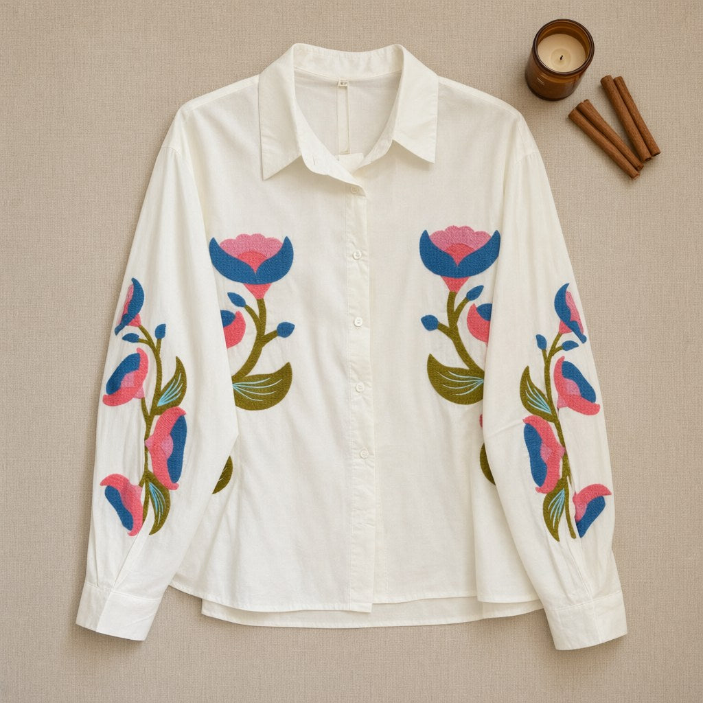 Camisa vriesea desde arriba para mujer Angara Moda