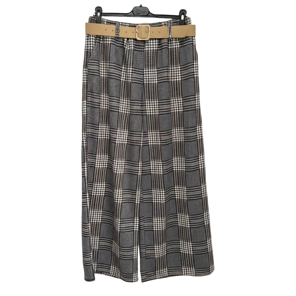 Pantalones darien en color Marino/marron sobre fondo blanco para mujer Angara Moda
