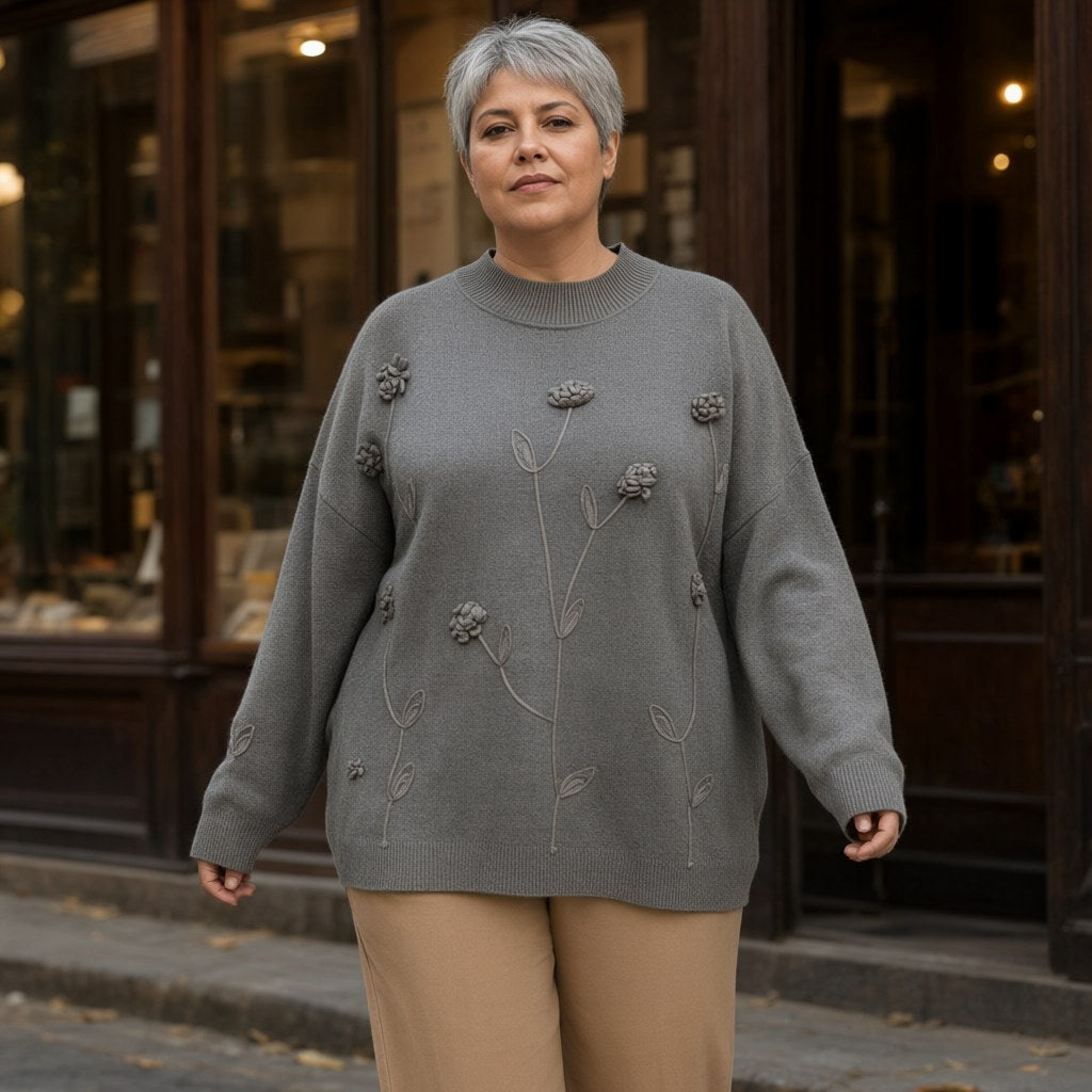 Jersey thar con una modelo para mujer Angara Moda
