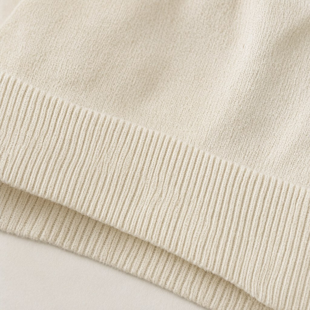 Detalle del tejido de Jersey arabia para mujer Angara Moda