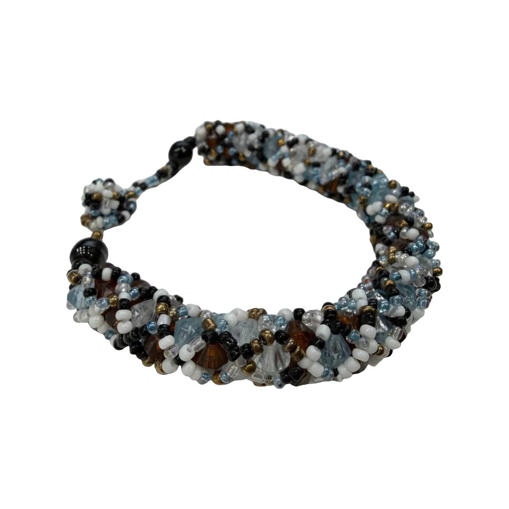 Pulsera belemnite en color Blanco crudo sobre fondo blanco para mujer Angara Moda