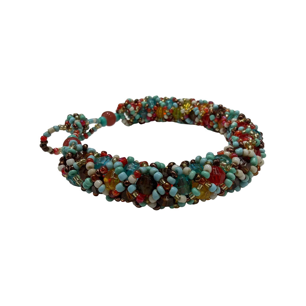 Pulsera belemnite en color Rojo sobre fondo blanco para mujer Angara Moda