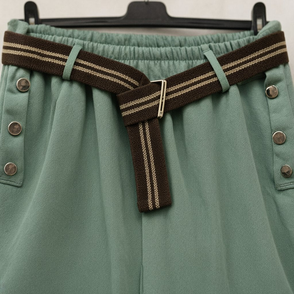 Detalle del tejido de Pantalón guacamayo para mujer Angara Moda