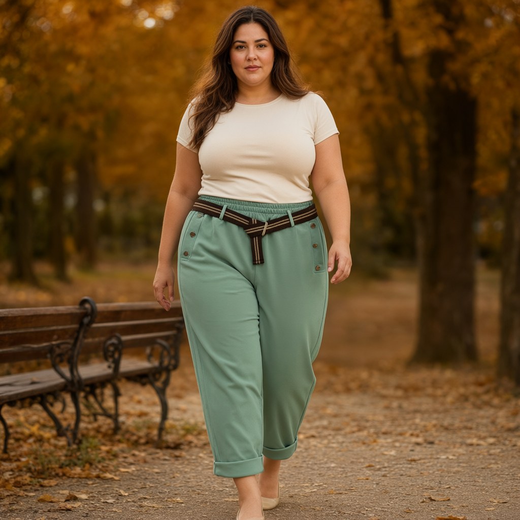 Pantalón guacamayo con una modelo para mujer Angara Moda