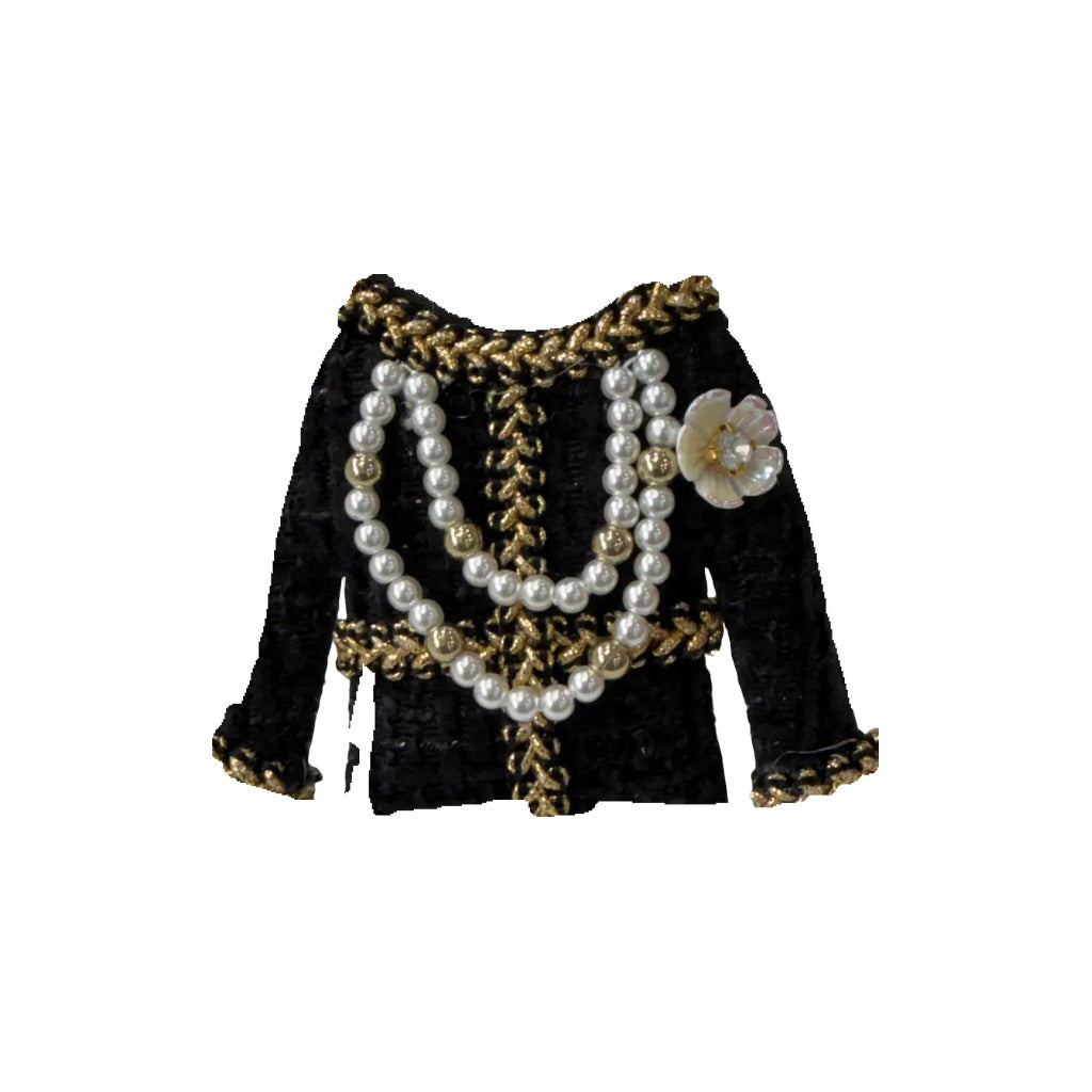 Broche torera en color Negro sobre fondo blanco para mujer Angara Moda