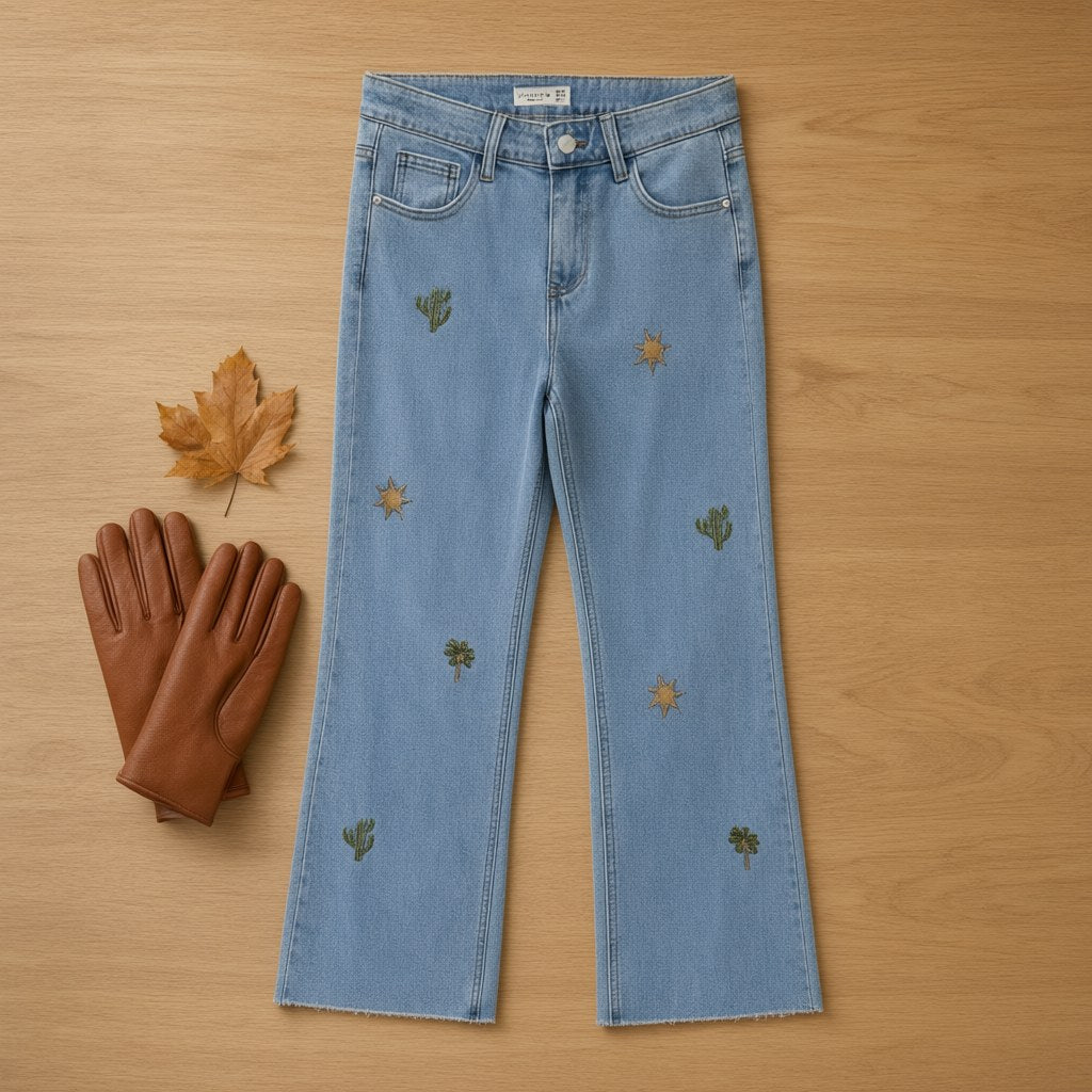 Pantalón vaquero aurelia desde arriba para mujer Angara Moda
