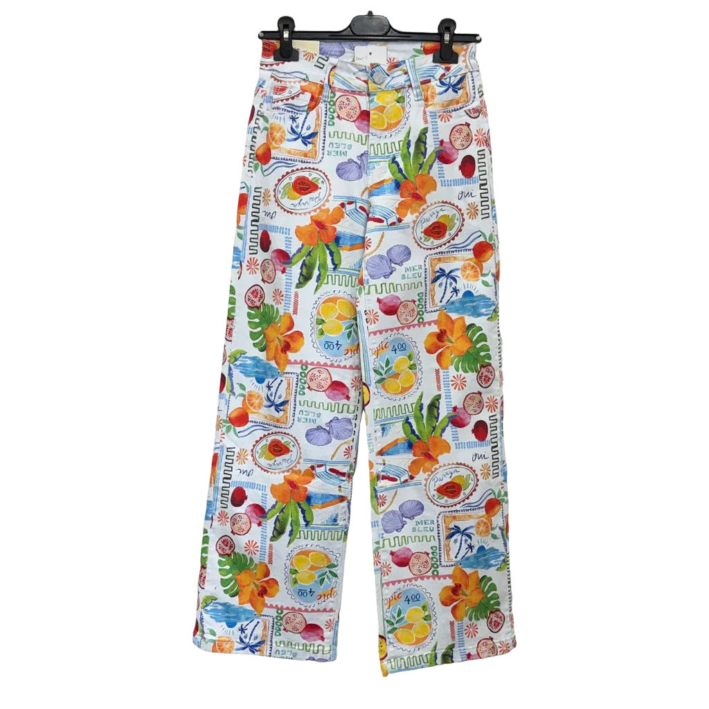 Pantalón vesta sobre fondo blanco para mujer Angara Moda