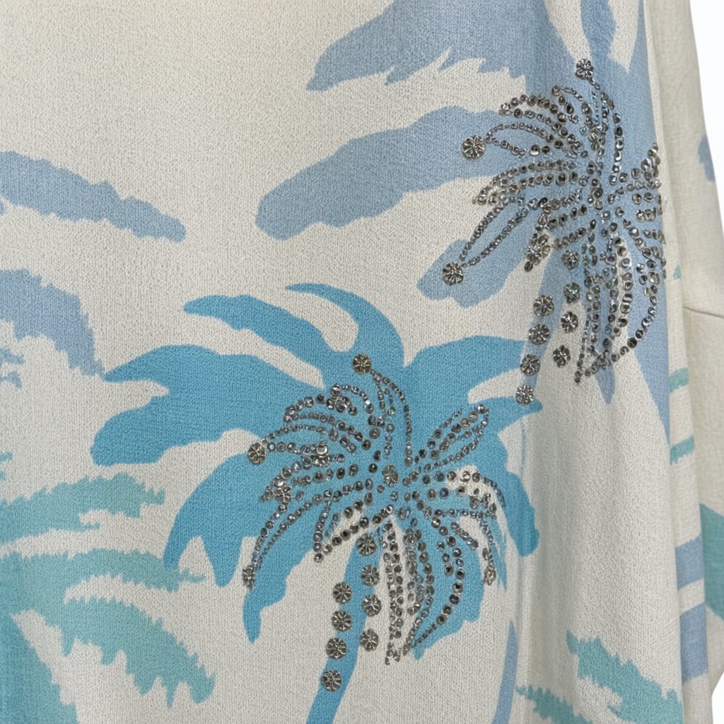 Detalle del tejido de Jersey juno para mujer Angara Moda