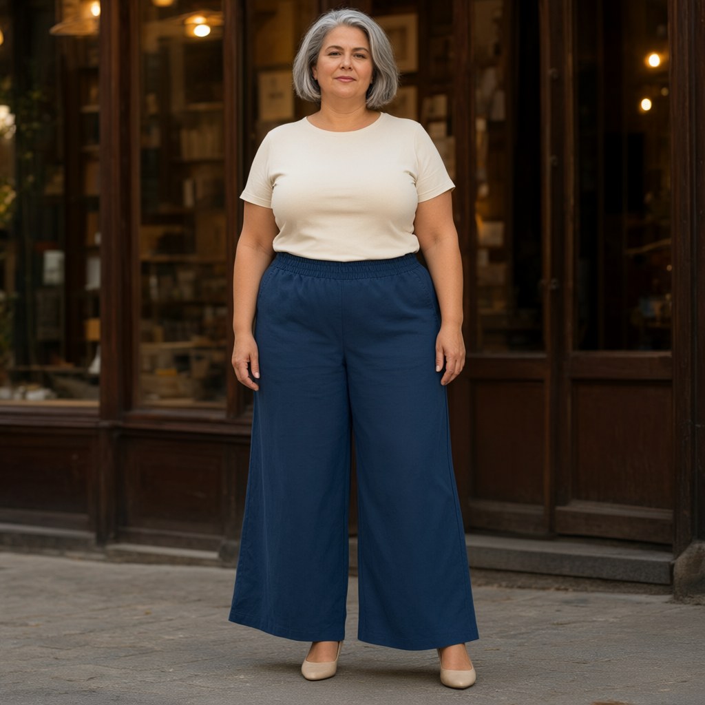 Pantalón lindo con una modelo para mujer Angara Moda