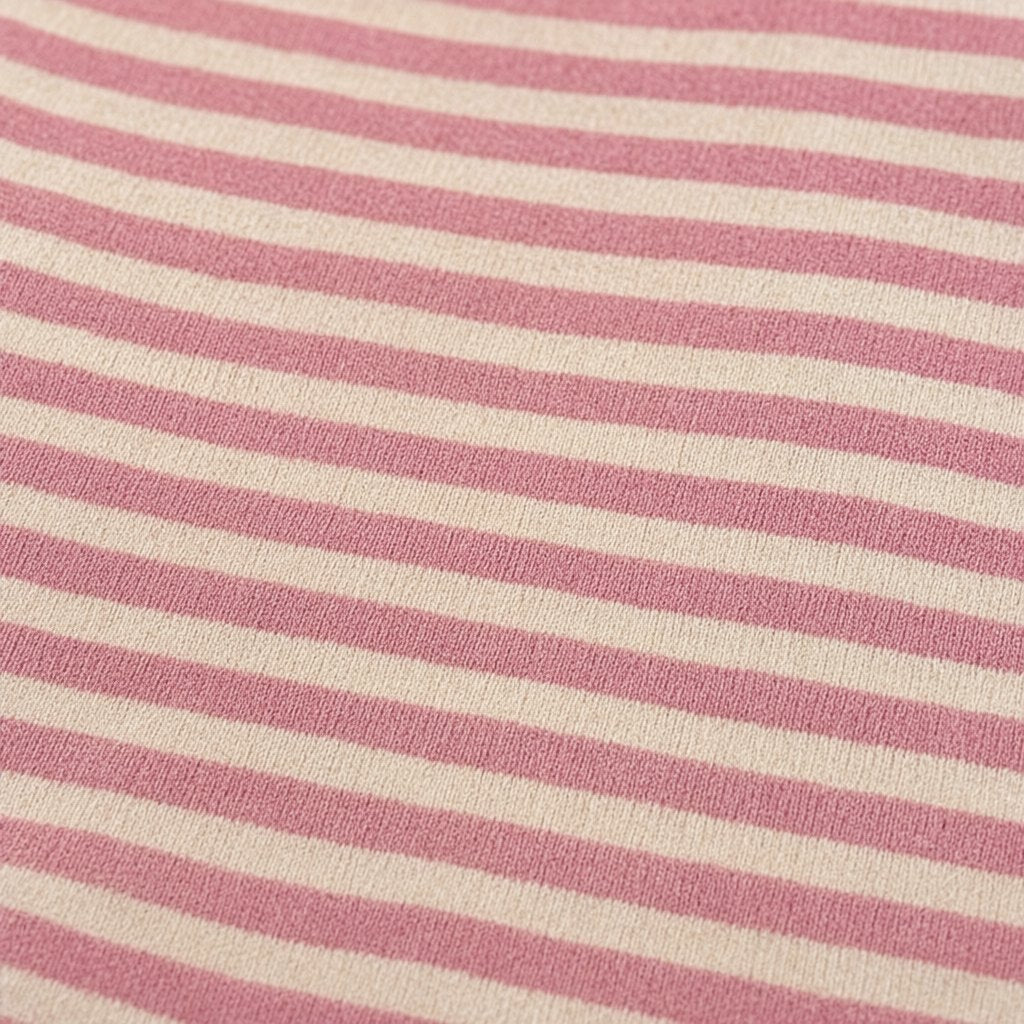 Detalle del tejido de Camiseta Cosmopolitan Rayas Oversize Manga Larga Multicolor para mujer Angara Moda