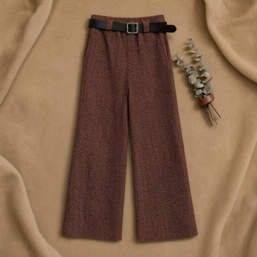 Pantalon almendra desde arriba para mujer Angara Moda