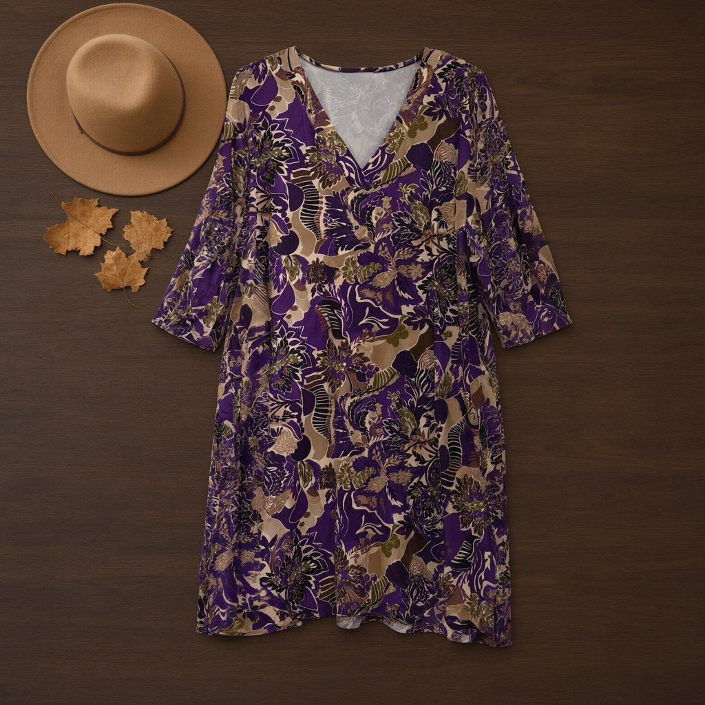 Vestido midi gaucha desde arriba para mujer Angara Moda