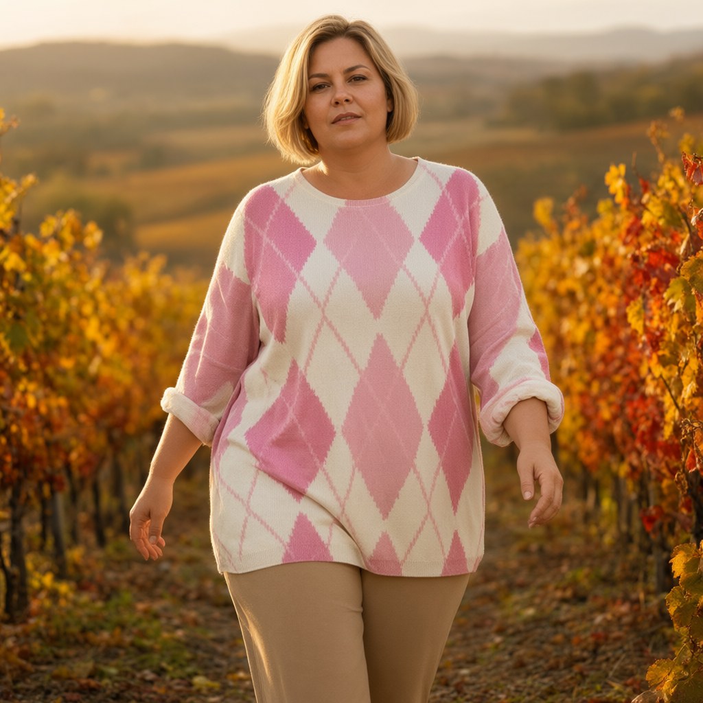 Jersey cesar con una modelo para mujer Angara Moda