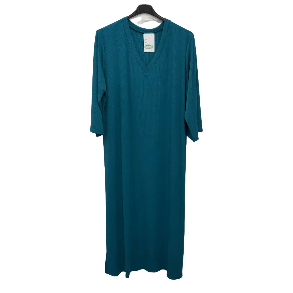 Vestido largo barbacoa sobre fondo blanco para mujer Angara Moda
