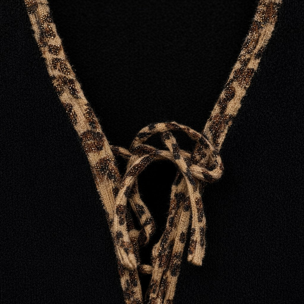 Detalle del tejido de Chaleco leonardo para mujer Angara Moda