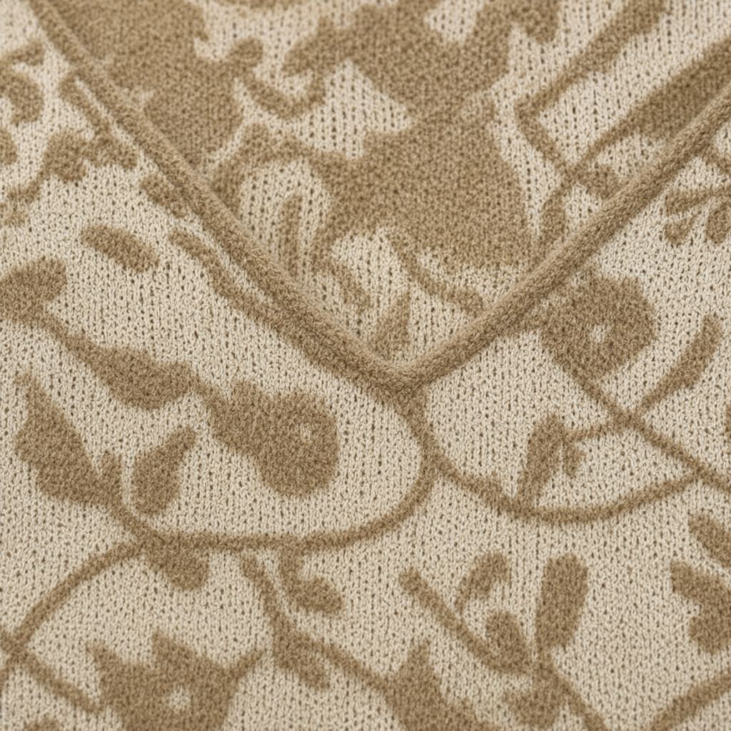 Detalle del tejido de Jersey jazmin para mujer Angara Moda