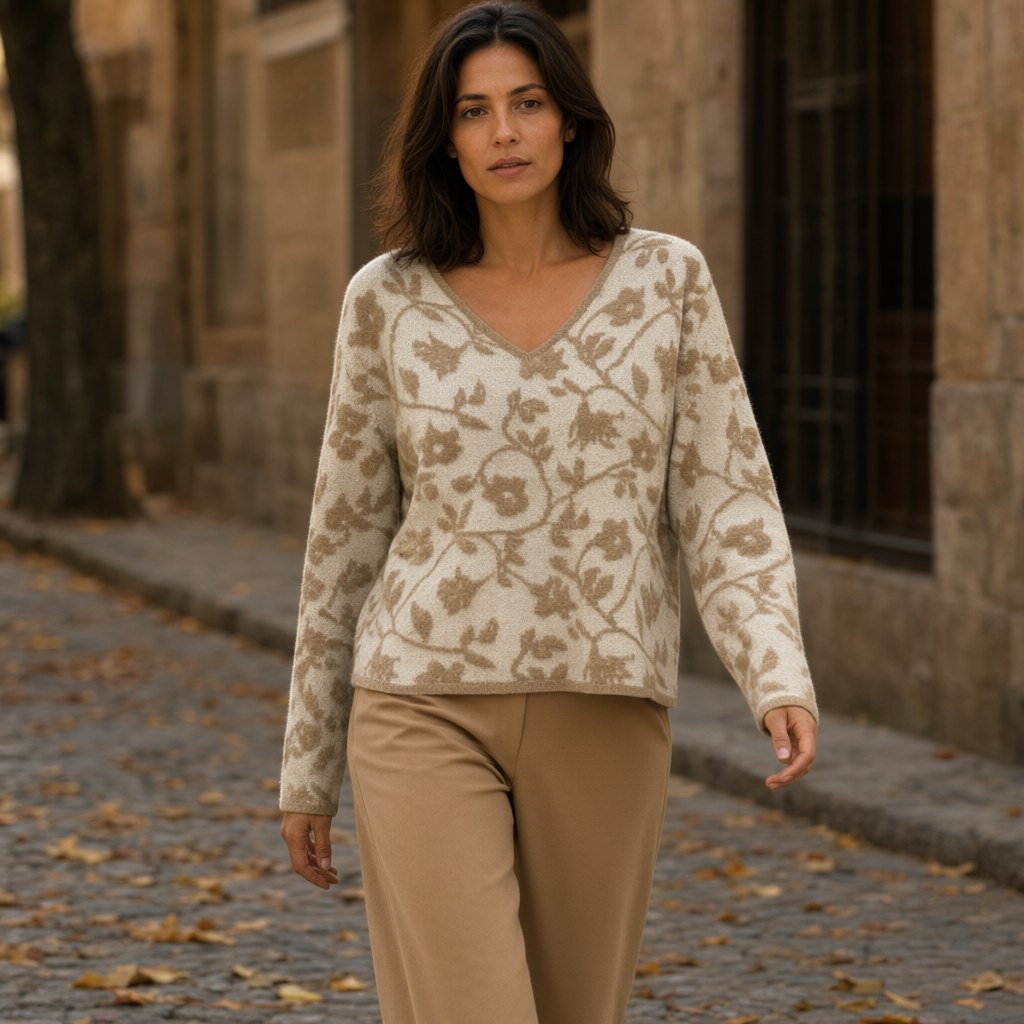 Jersey jazmin con una modelo para mujer Angara Moda