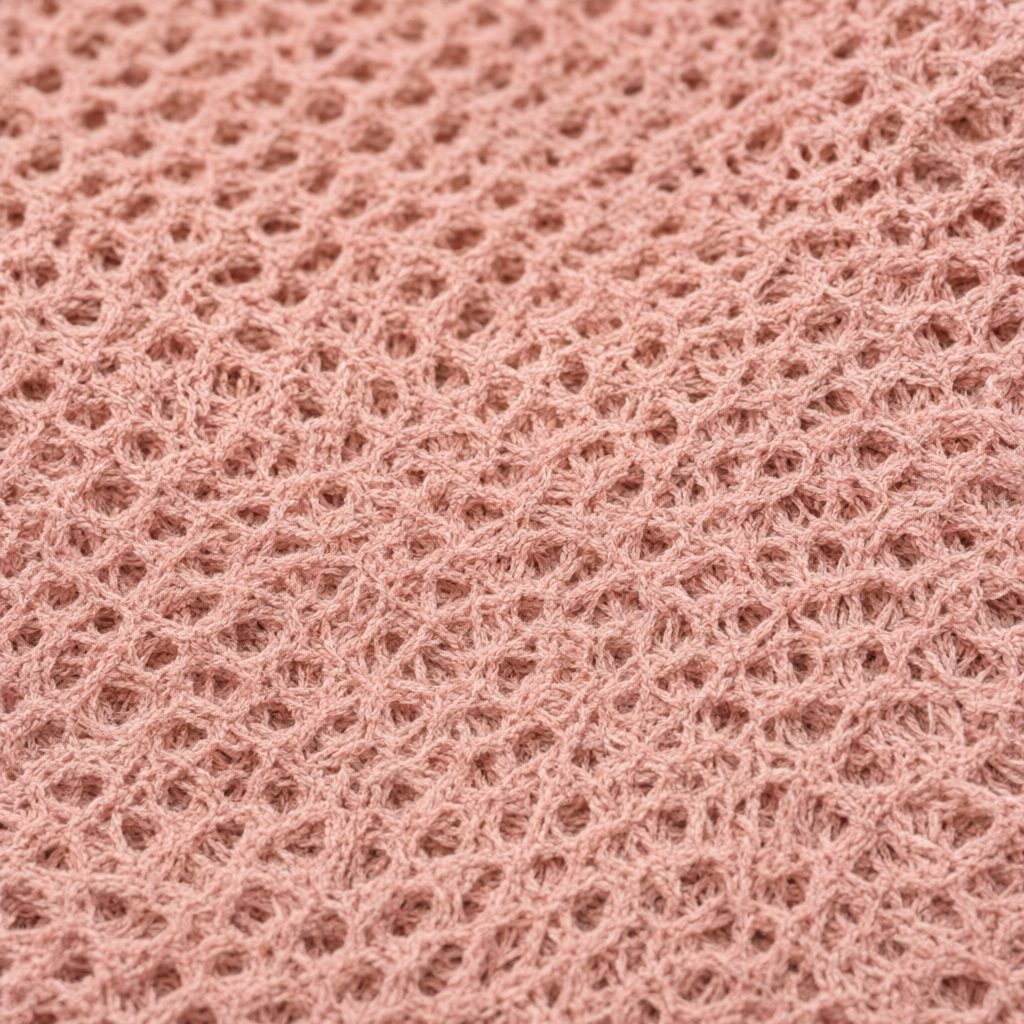Detalle del tejido de Jersey colmena para mujer Angara Moda