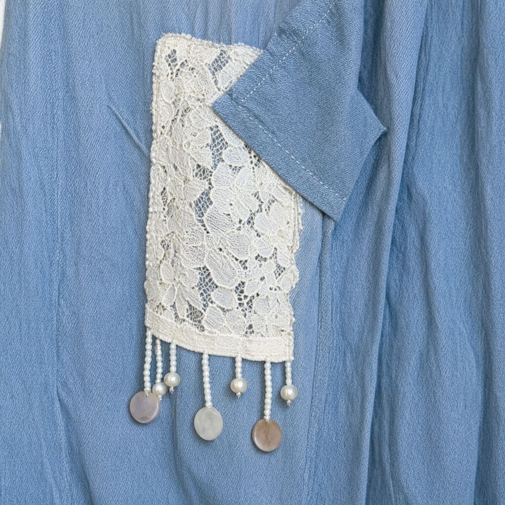 Detalle del tejido de Pantalón luciano para mujer Angara Moda