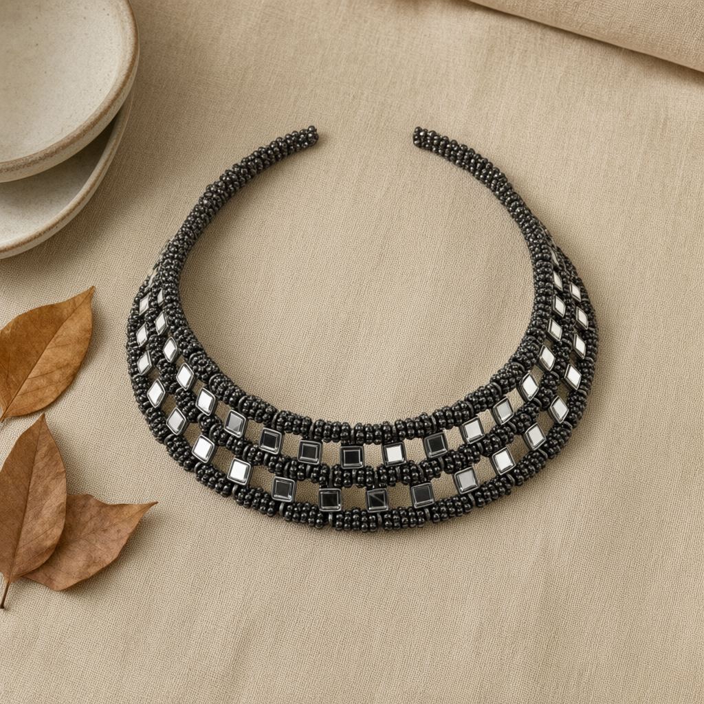 Collar Gargantilla pedralval desde arriba para mujer Angara Moda