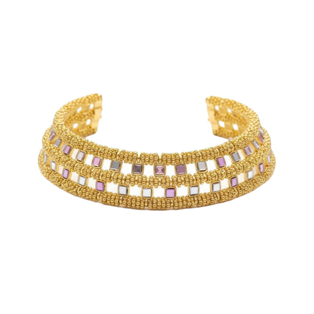 Collar Gargantilla pedralvad sobre fondo blanco para mujer Angara Moda