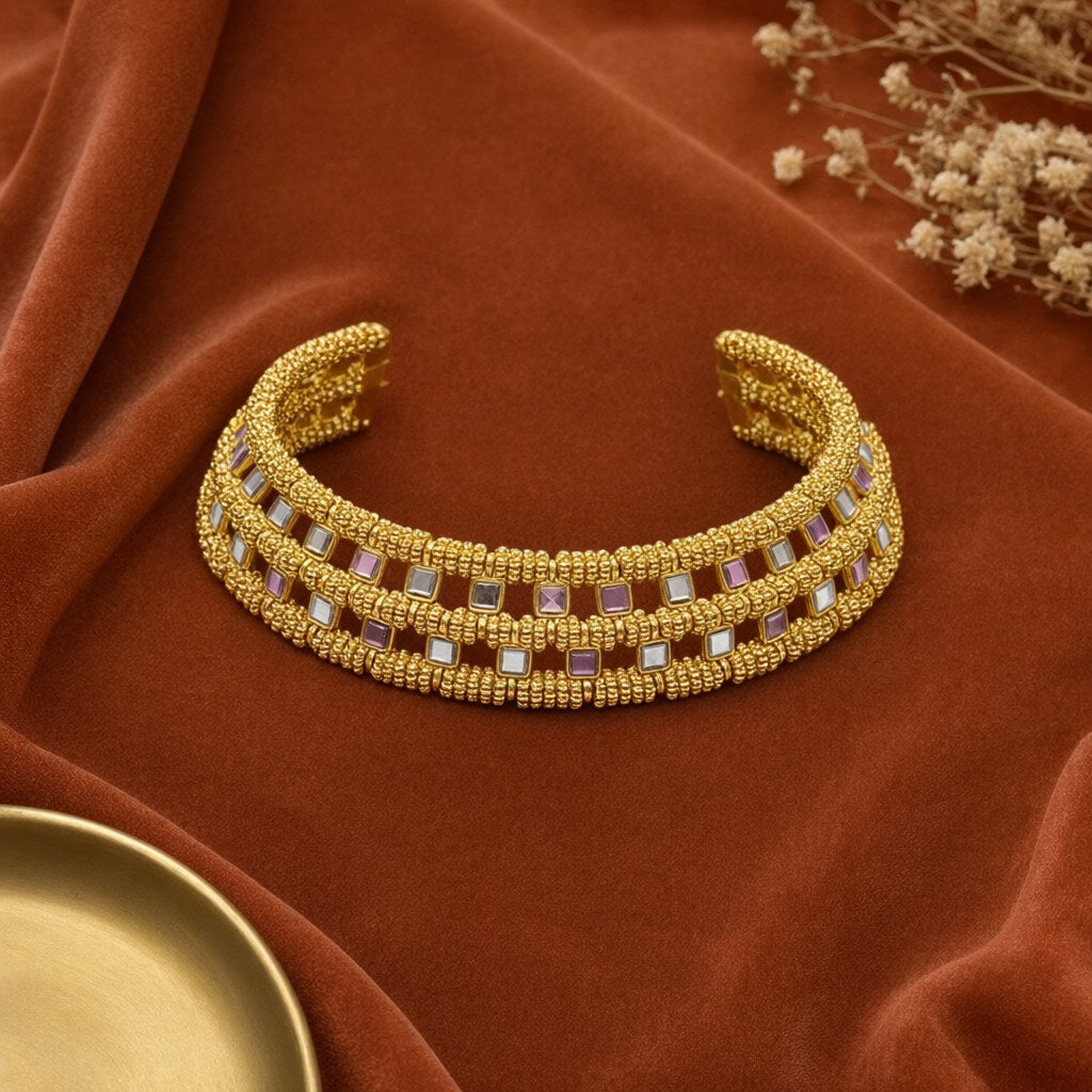 Collar Gargantilla pedralvad desde arriba para mujer Angara Moda