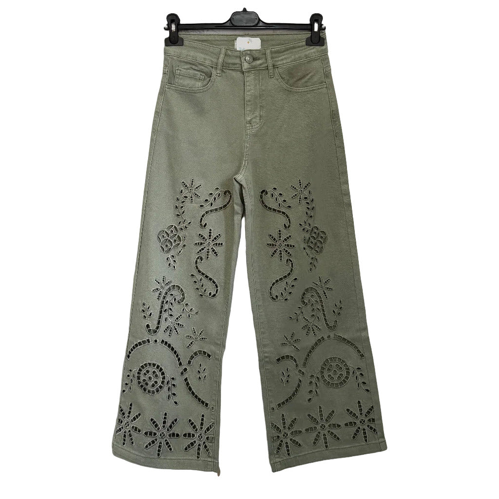 Pantalón aviñon sobre fondo blanco para mujer Angara Moda